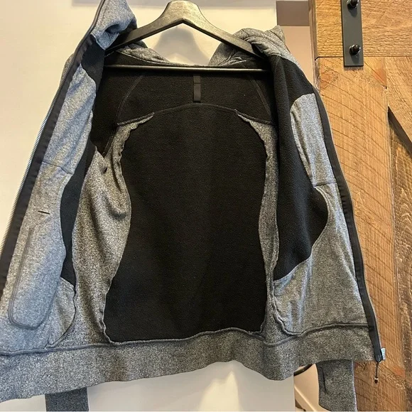 Lululemon Scuba Hoodie II Heathered Speckled Black - Picture 8 of 10